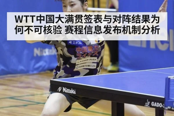 WTT中国大满贯签表与对阵结果为何不可核验 赛程信息发布机制分析